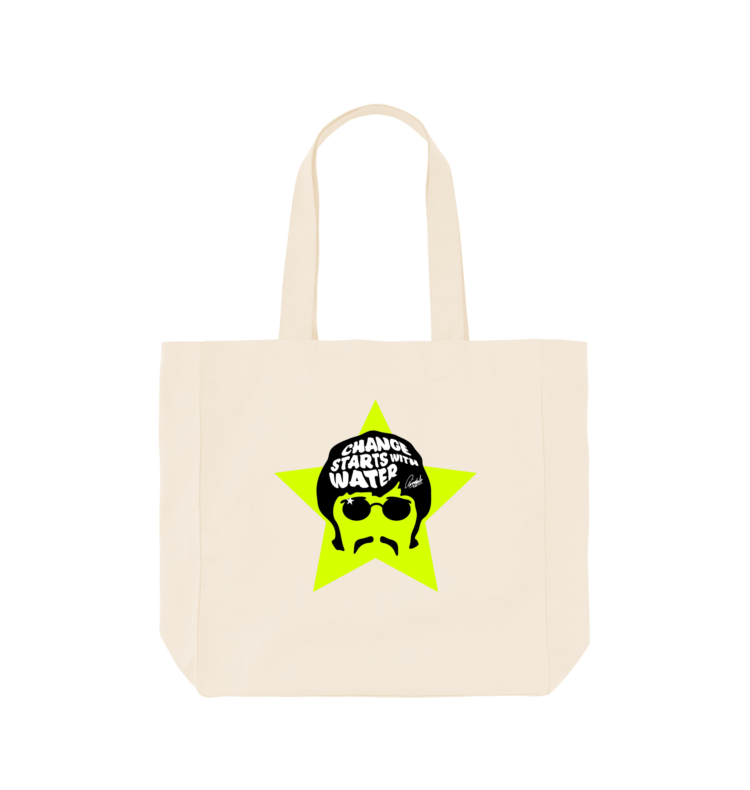 Natural Printed Bag Front