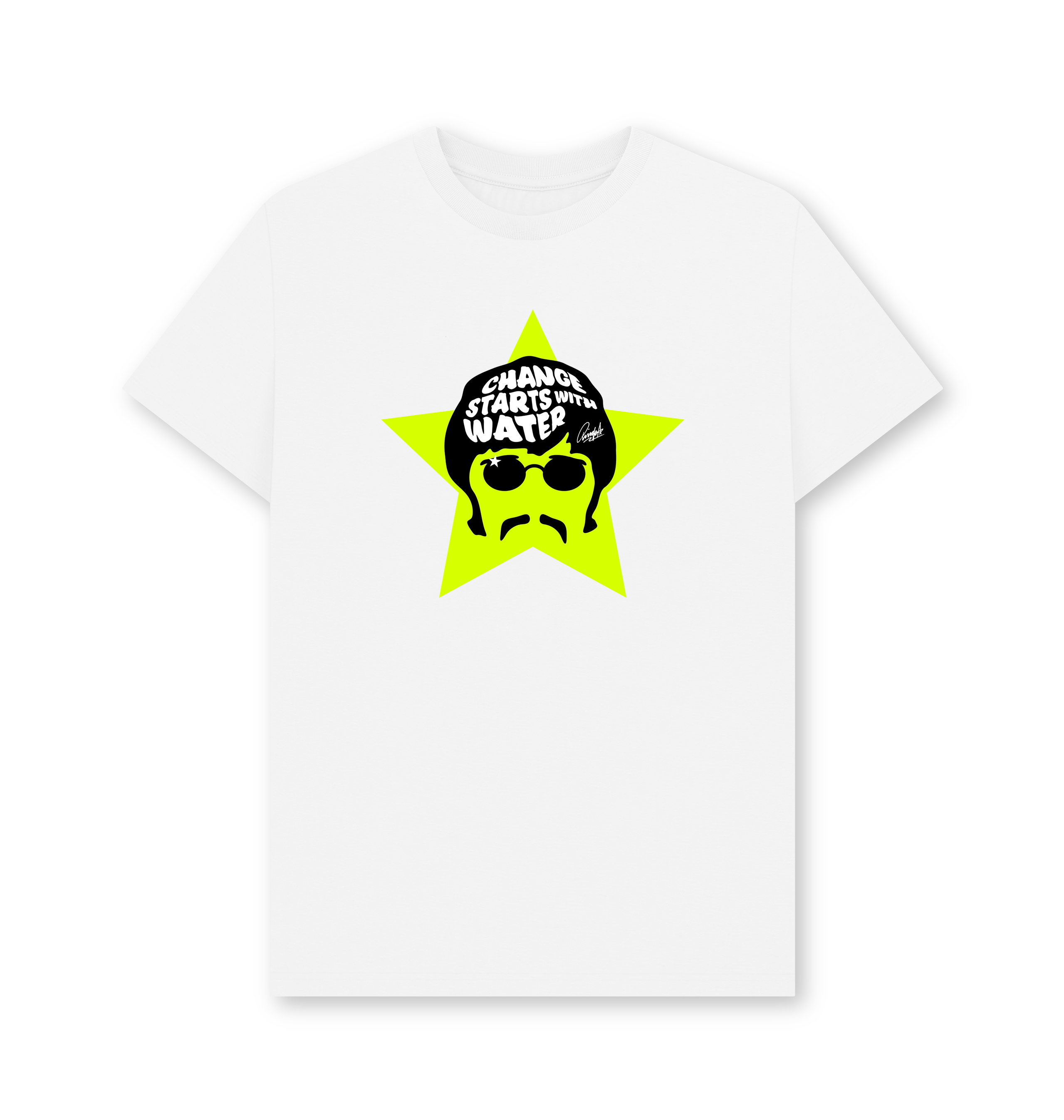 Ringo Starr for WaterAid Tee in White & Green