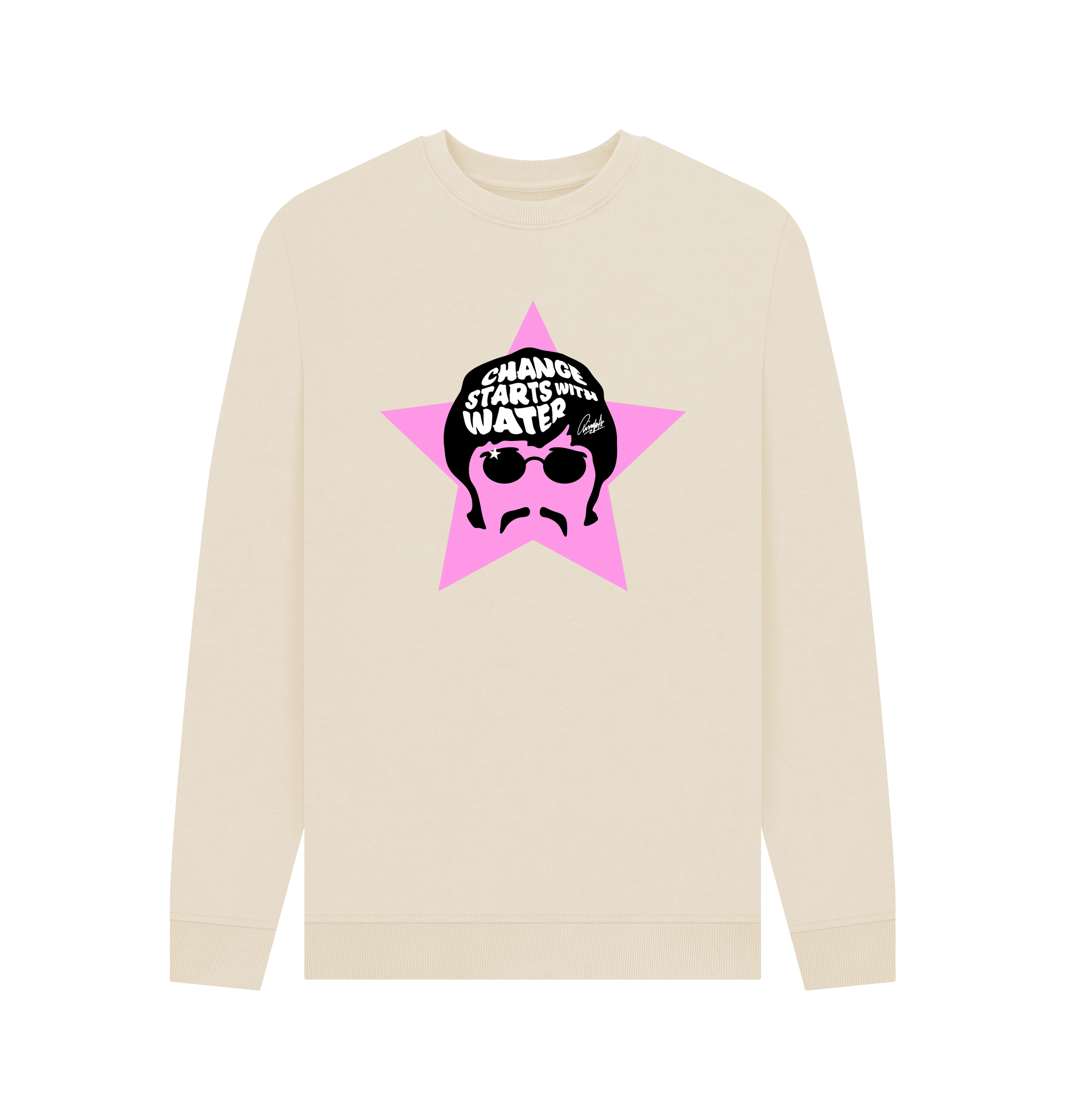 Oat Printed Sweater Front